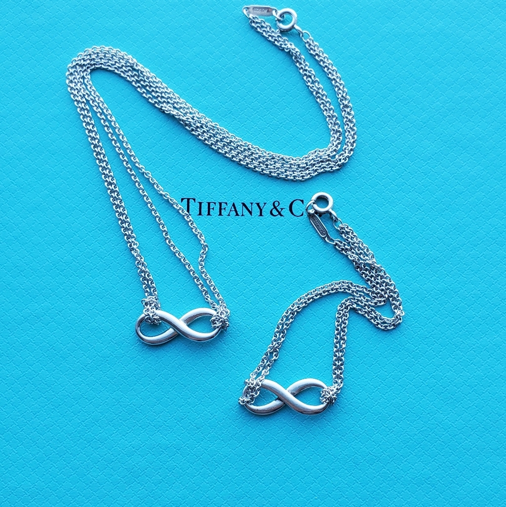 Infinity double chain necklace - Picture 8 of 8